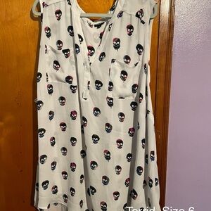 Torrid Skull Sleeveless Blouse